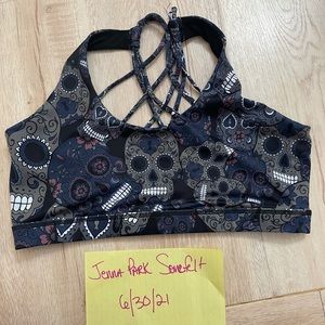 CVG midnight skulls bra